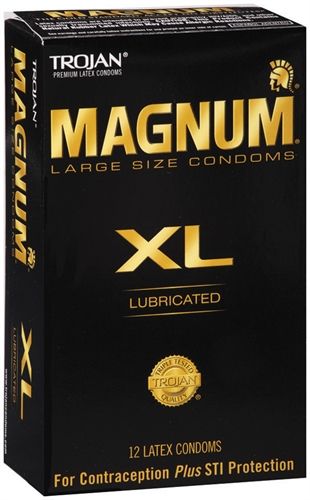 Trojan Magnum XL Lubricated Condoms 12 Pack Larger Size Condoms