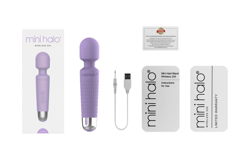 Shibari Mini Halo Wireless 20X Lilac Wand > Sex Toys > Massage Wands