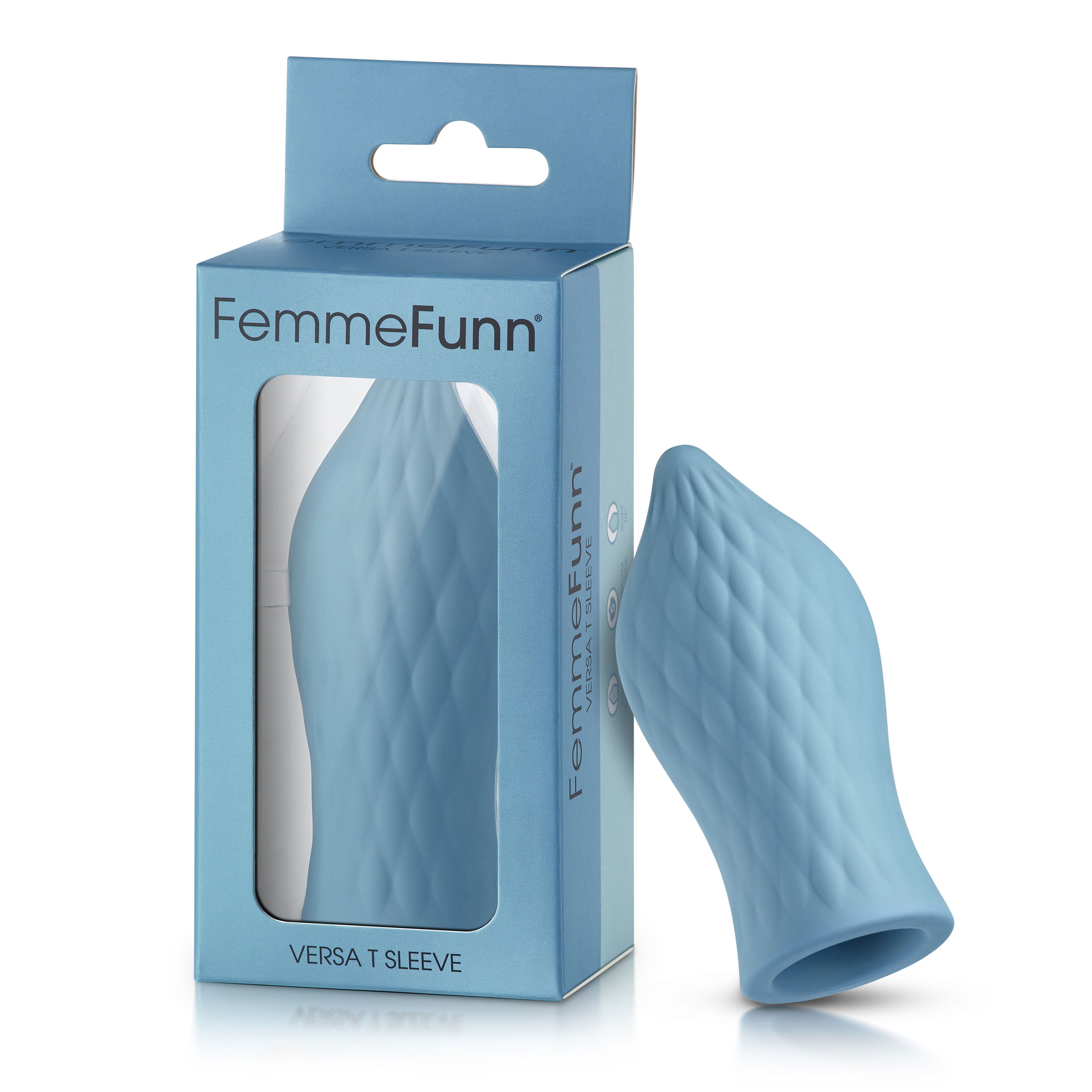 Femme Funn Versa T Sleeve Light Blue Silicone Adult Sex Toy BULLETS