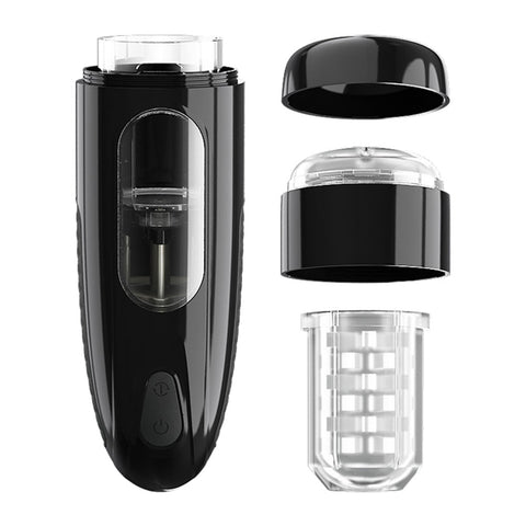 Pretty Love Marlon Black Thrusting Rotating Male Masturbator Strokers - Auto
