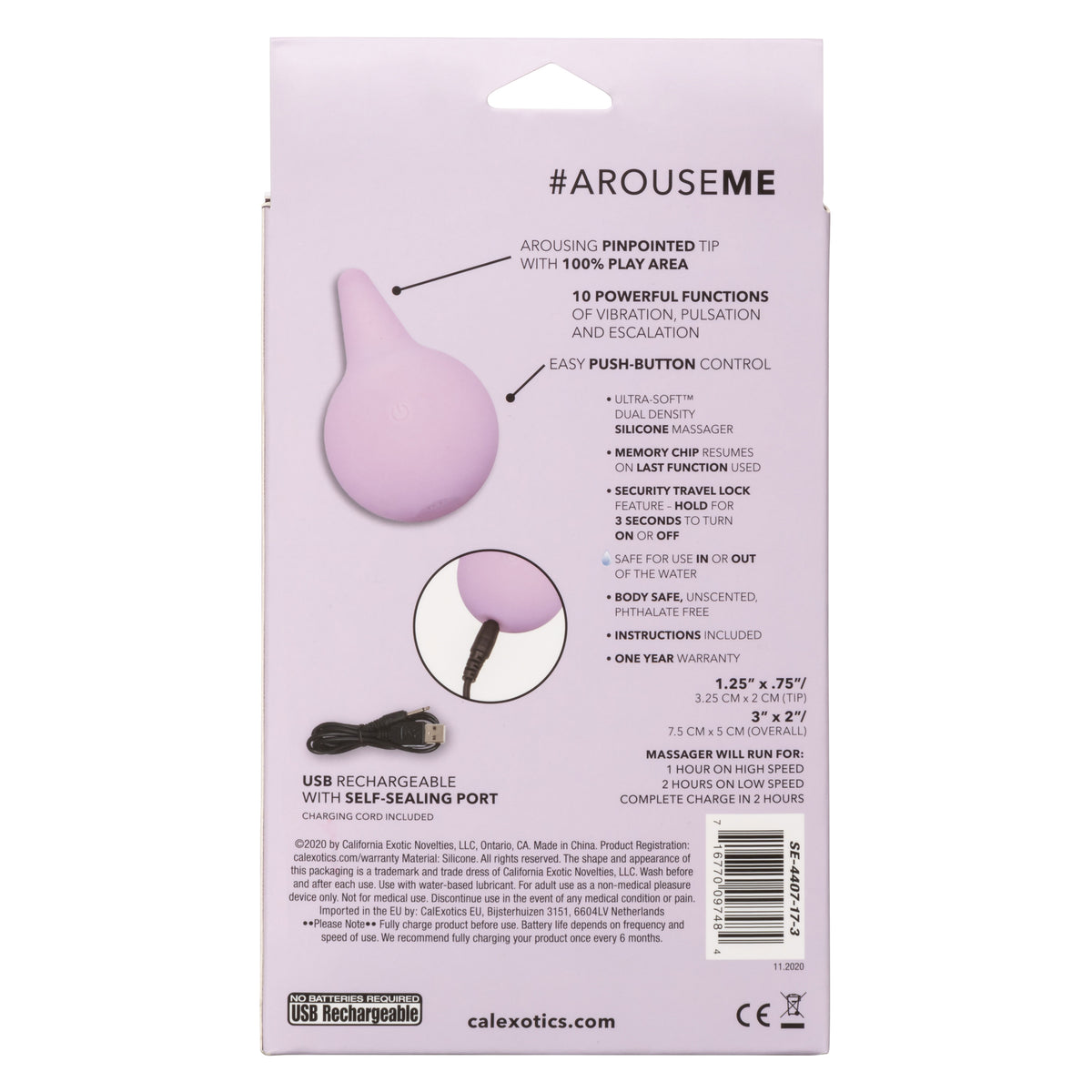 CalExotics Slay Arouse Me Wireless Silicone Massager Vibrator > Vibrators > Unconventional
