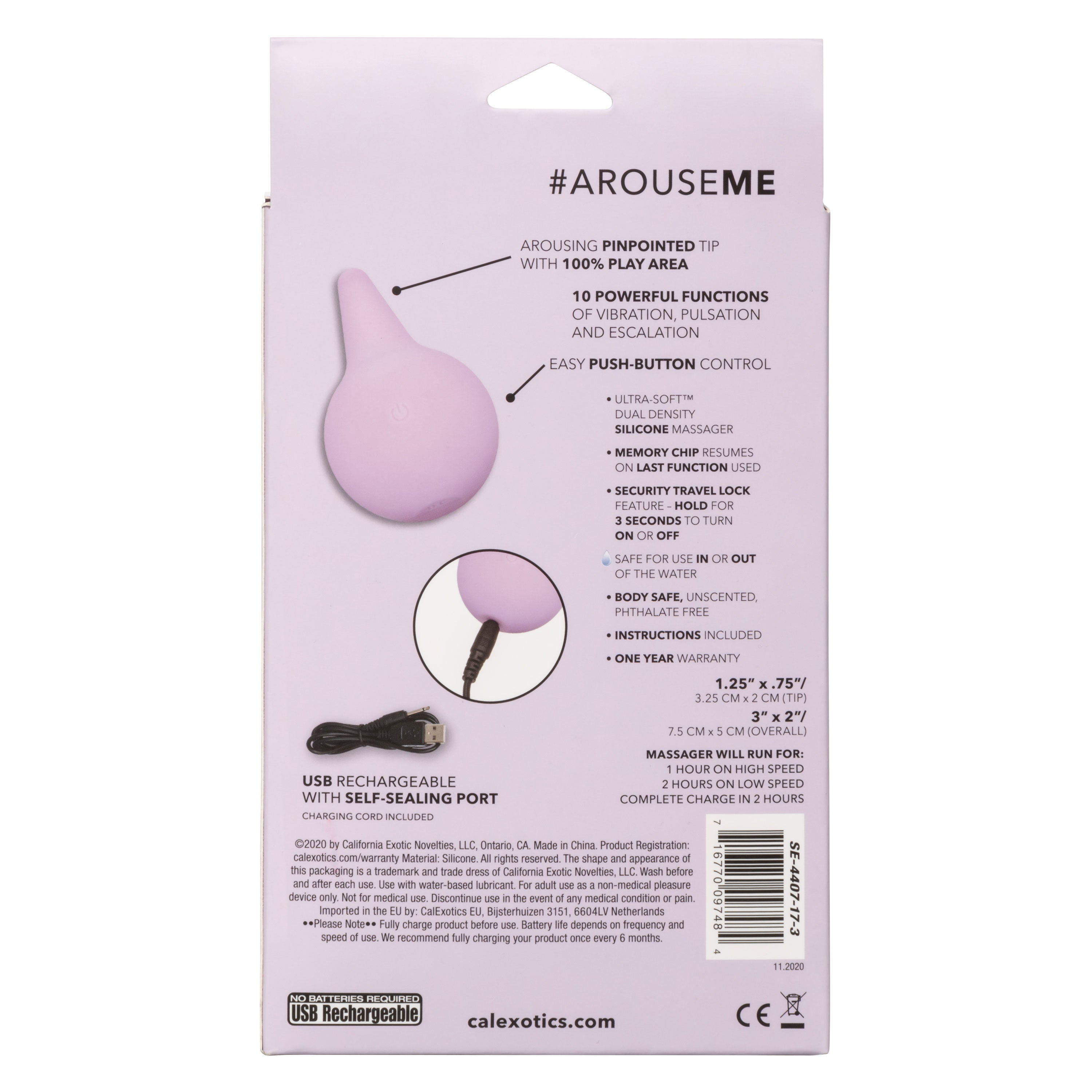 CalExotics Slay Arouse Me Wireless Silicone Massager Vibrator > Vibrators > Unconventional