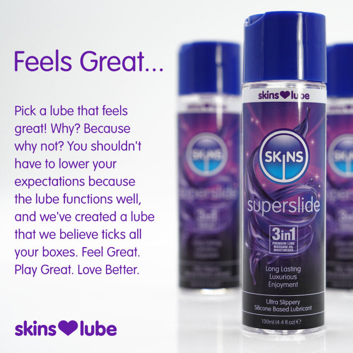 Skins Super Slide – Medical-Grade Silicone Lubricant 4.4oz Secondary image
