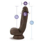 Au Naturel Jerome (Brown) – Dual Density Flexible 6.5" Insertable Dildo > Dildos > Realistic Dildos