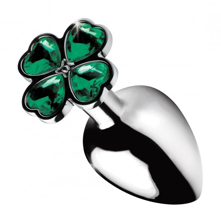 Lucky Clover Gem Small Anal Plug Nickel-Free Aluminum Alloy > Anal Range > Jewel Butt Plugs