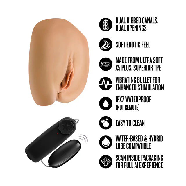 Enlust Camila (Beige) – Life-Sized Dual Entrance Masturbator > Sex Toys For Men > Masturbators > Vibrating