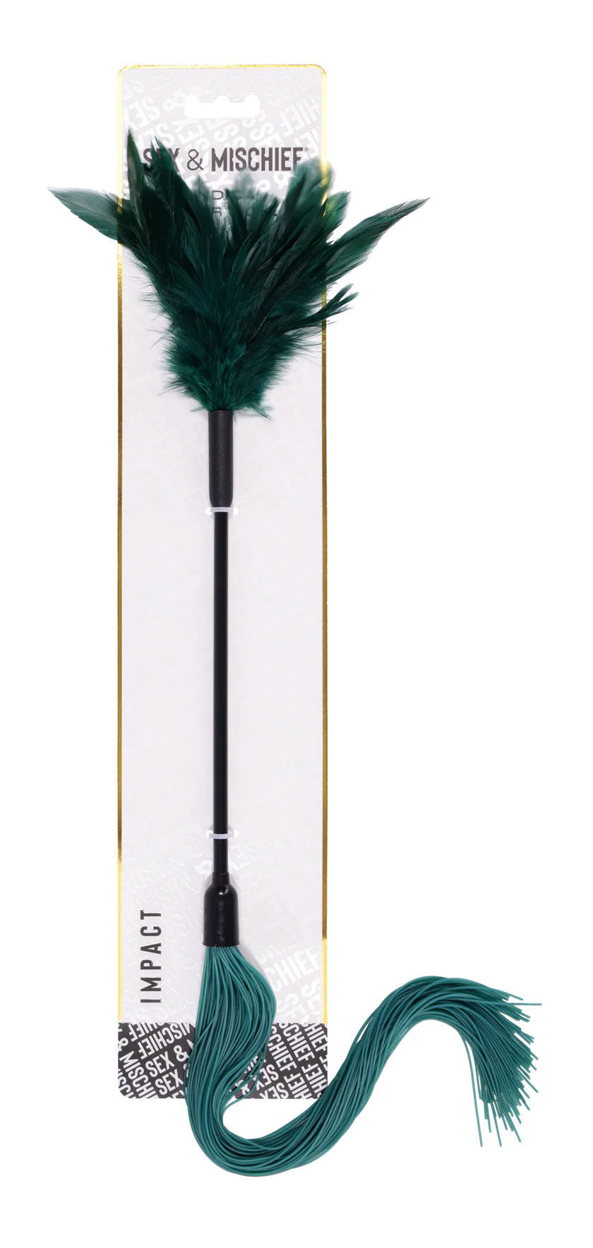 Indica Feather Tickler (Green) – Sensory Dual-Ended Tickler > Bondage Gear > Ticklers