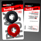 Fit Grips 2-Pack Ergo-Fit Cockrings Black Red Multi > Cock Ring > Single