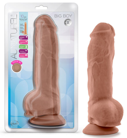 Au Naturel Big Boy 10 Inch Mocha Realistic Dildo Toy Dildos & Dongs