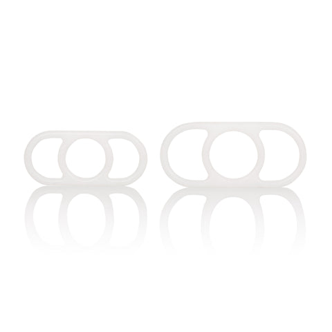 Silicone Erection Enhancer Rings Set of Two for Male Enhancement COCK RING Set