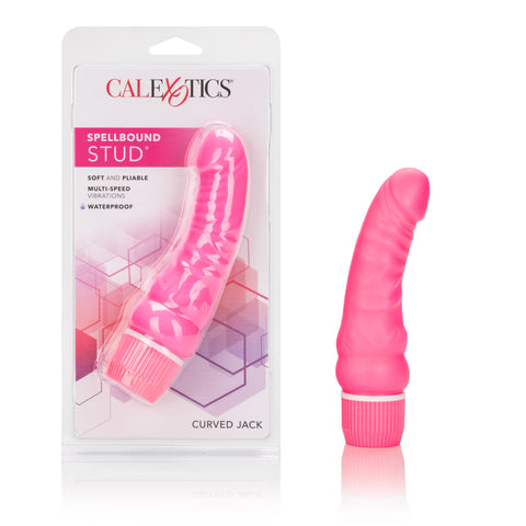 Spellbound Curved Jack Pink Multi-Speed Vibrator for Adults Pink Vibrators