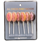All Chicks Flavor Suckers – Set of 6 Pussy and Penis Suckers > Novelties > Candy & Edible Items