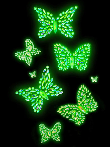 Aurelia Glow in the Dark Butterfly Body Jewels by Leg Avenue Body Jewelry (Non Piercing)