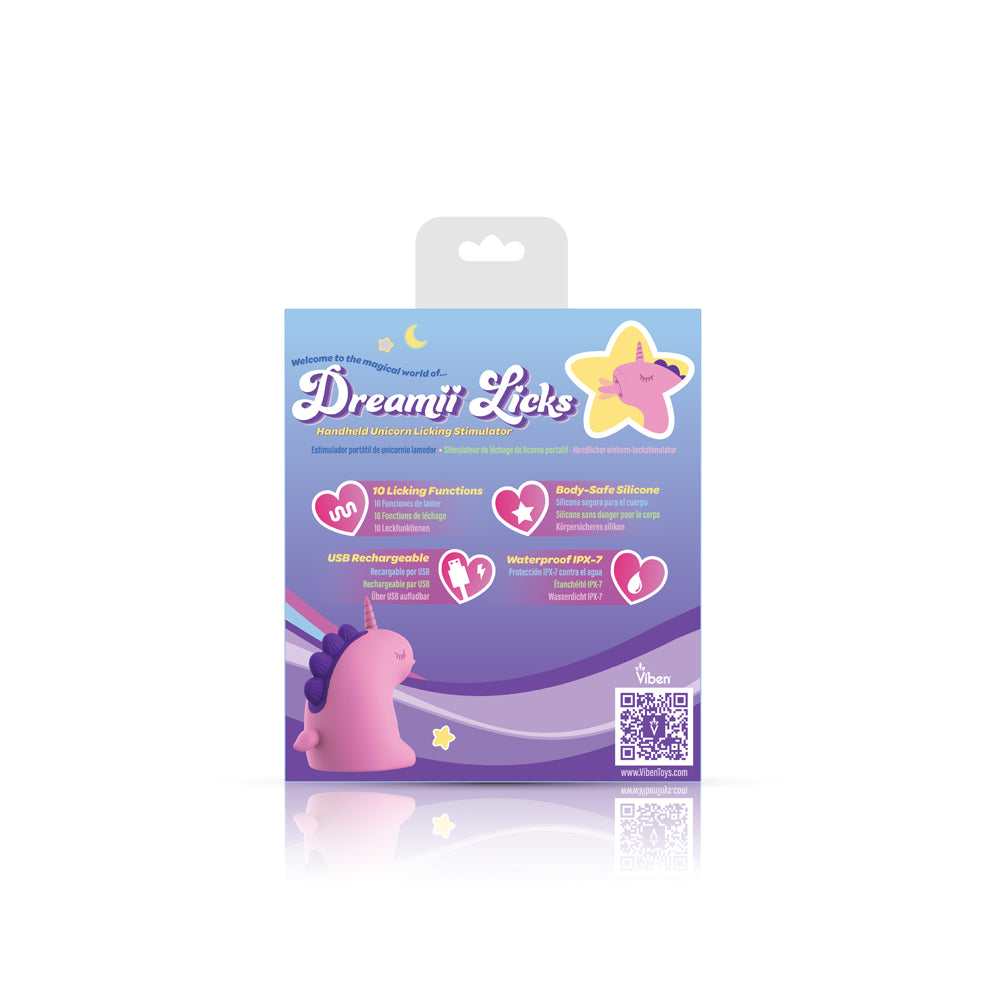 Dreamii Licks Mystical Pink Unicorn Clitoral Stimulator Toy > Sex Toys For Ladies > Clitoral Vibrators and Stimulators