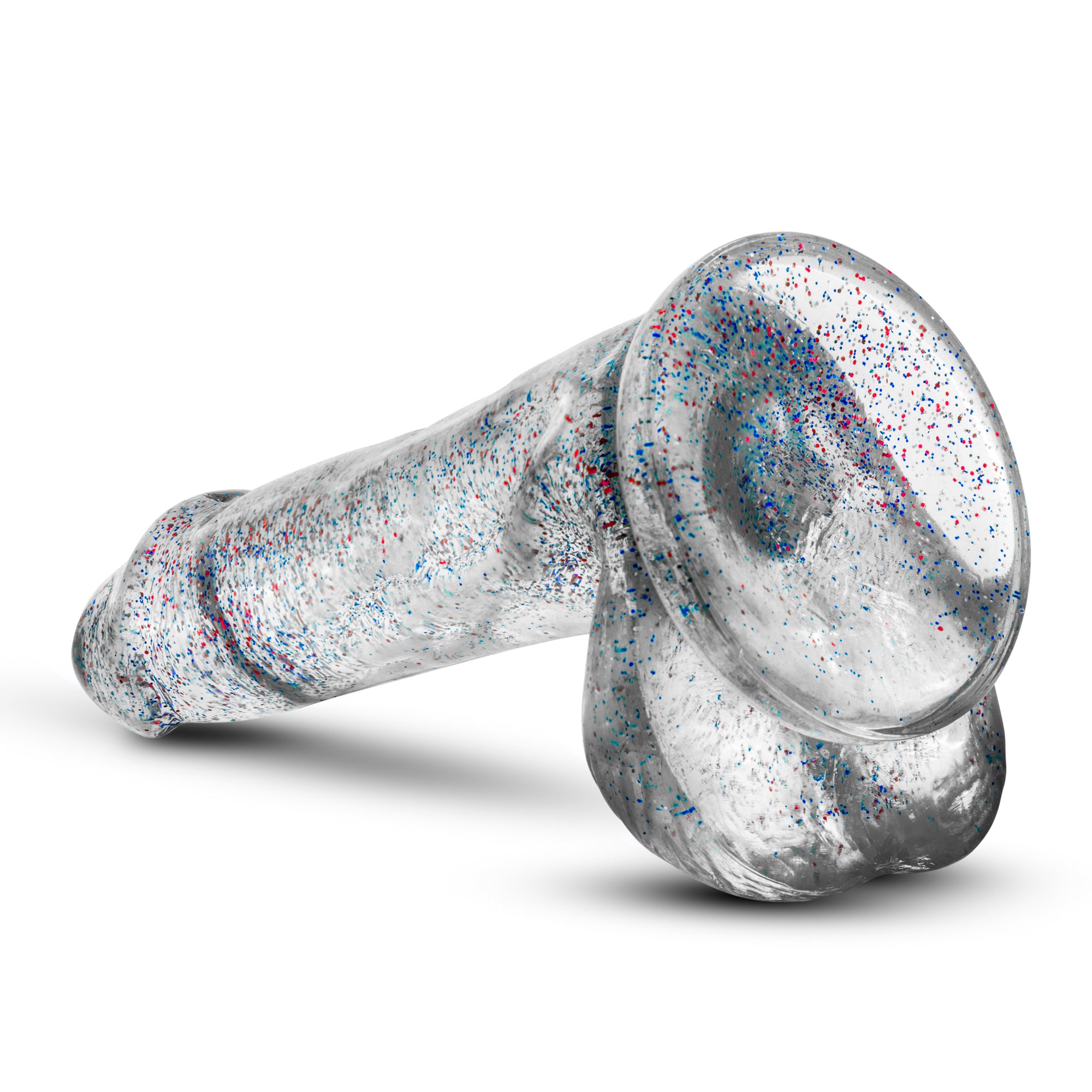 Naturally Yours 6 Inch Glitter Dildo Sparkling Clear Toy > Dildos > Realistic Dildos