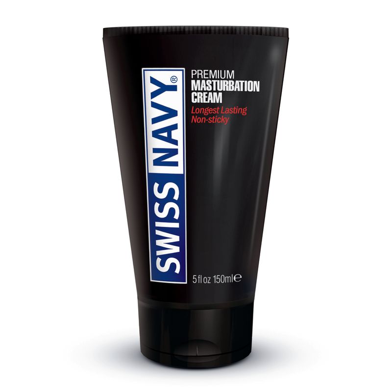 Swiss Navy Masturbation Cream 5oz/147ml - Silky Smooth Lubricant Masturbation Cream
