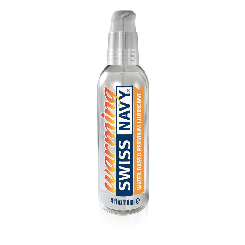 Swiss Navy Warming Lubricant 4 Ounce 118 ml Water Based Lube