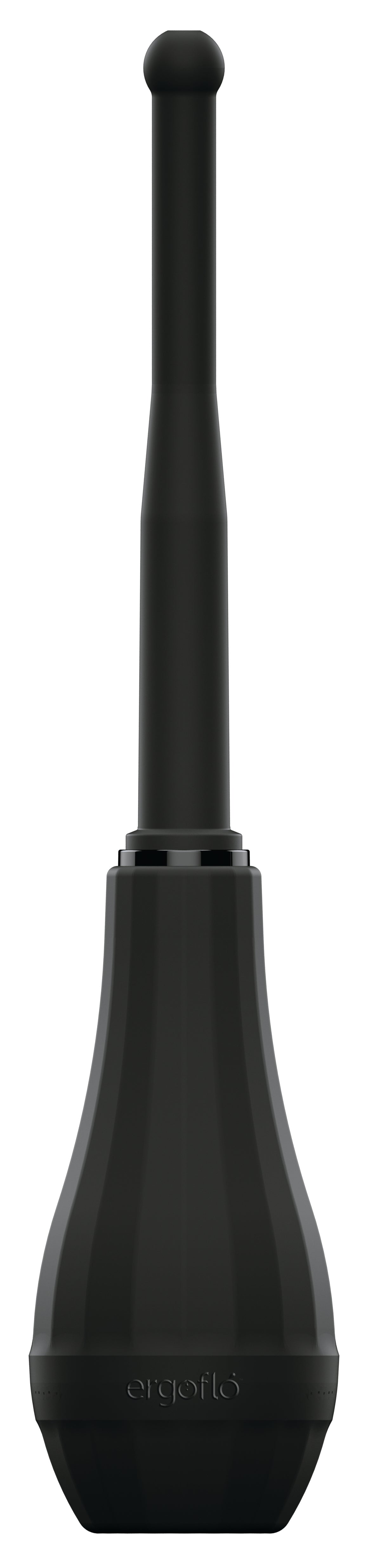 Ergoflo Director 8 Inch Silicone Flex-Tip Anal Douche Kit Black Douches