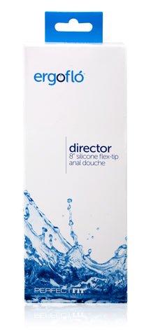 Ergoflo Director 8 Inch Silicone Flex-Tip Anal Douche Kit Douches