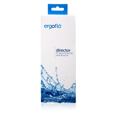 Ergoflo Director 8 Inch Silicone Flex-Tip Anal Douche Kit Douches