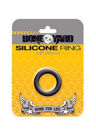 Boneyard Silicone Cock Ring 30mm Black Cockrings