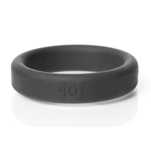 Boneyard Silicone Ring 40mm Black for Men Black Cockrings