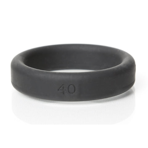 Boneyard Silicone Ring 40mm Black for Men Black Cockrings