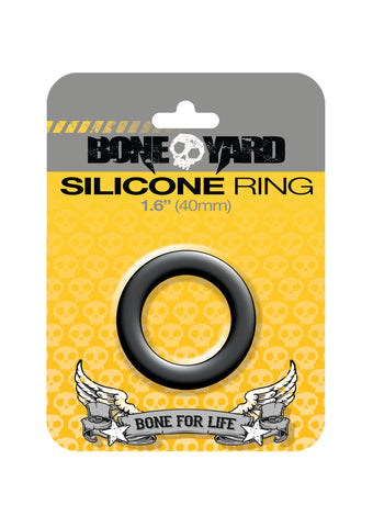 Boneyard Silicone Ring 40mm Black for Men Cockrings