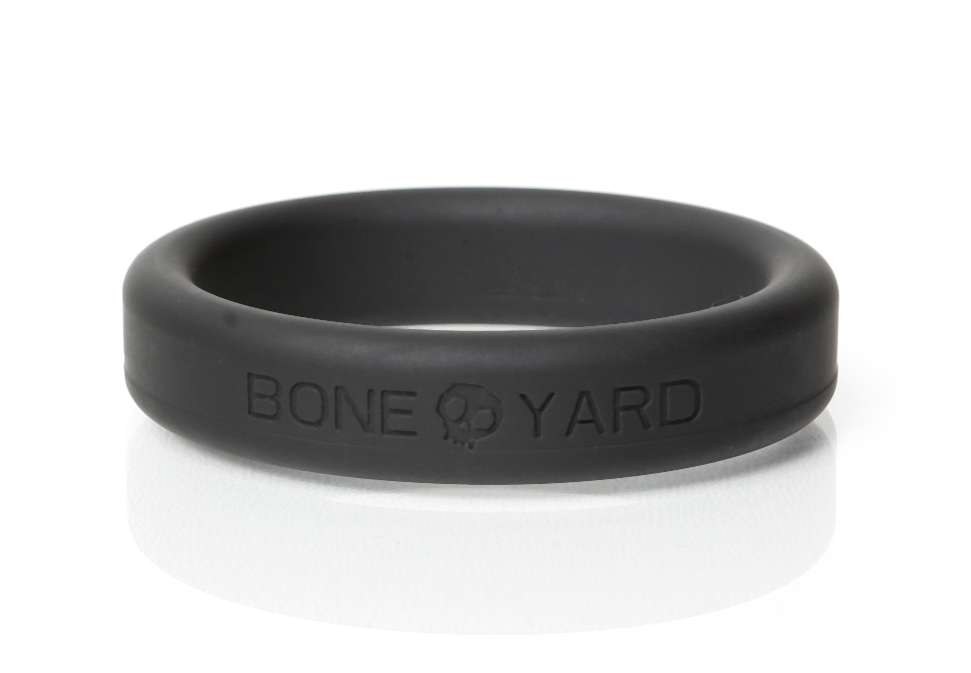 Boneyard Silicone Ring 45mm in Black - Comfortable and Durable Adult Sex Toy Cockrings