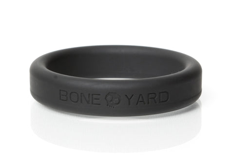 Boneyard Silicone Ring 45mm in Black - Comfortable and Durable Adult Sex Toy Cockrings