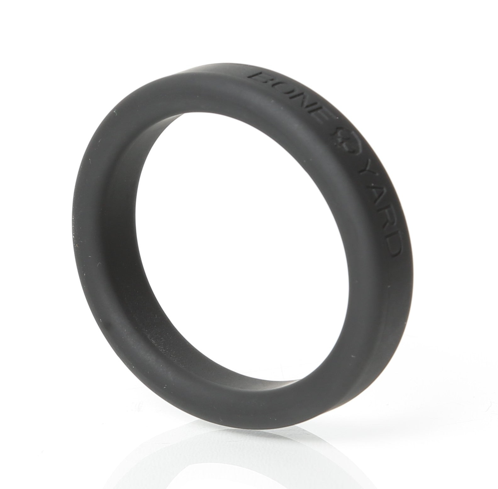 Boneyard Silicone Ring 45mm in Black - Comfortable and Durable > Cock Ring > Single