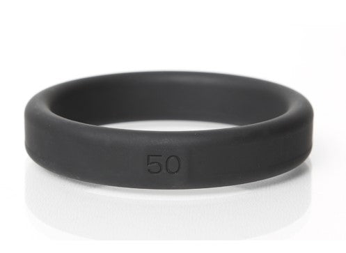 Boneyard Silicone Ring 50mm Black Adult Toy for Comfort and Durability Black Cockrings
