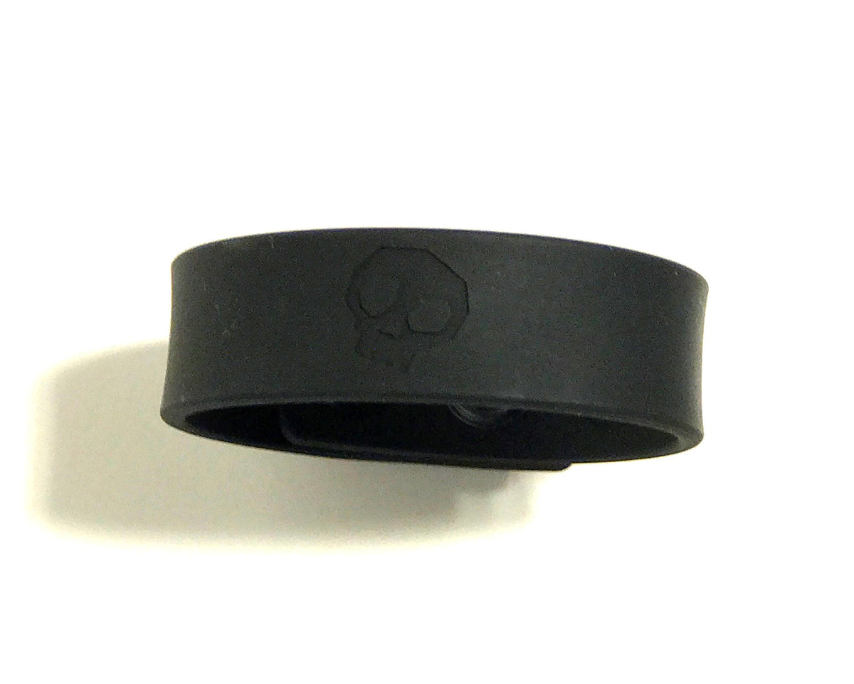 Boneyard Silicone Cock Strap - 3 Snap Ring - Black 8.25 Inch Black Cockrings