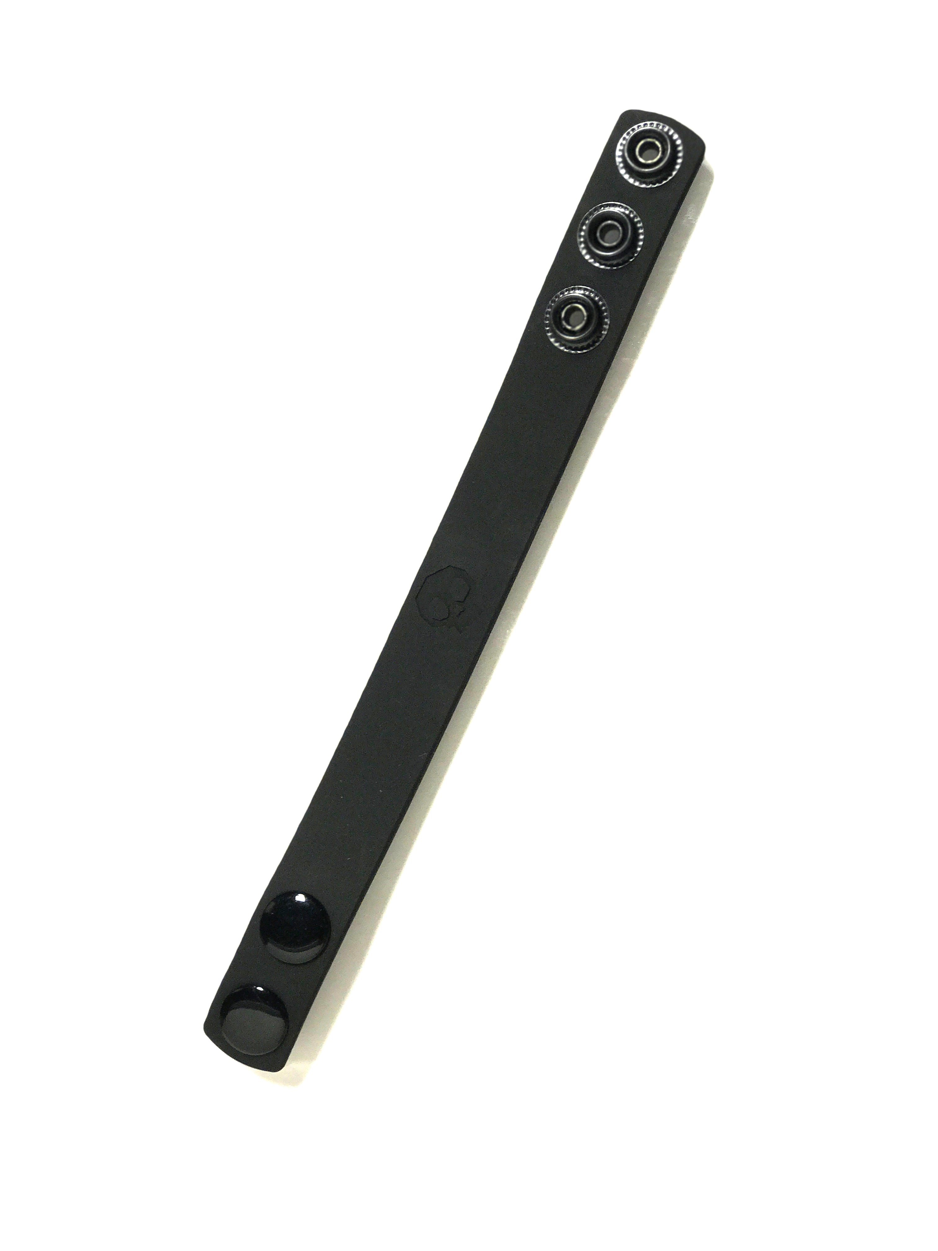 Boneyard Silicone Cock Strap - 3 Snap Ring - Black 8.25 Inch Cockrings