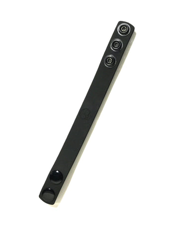 Boneyard Silicone Cock Strap - 3 Snap Ring - Black 8.25 Inch Cockrings