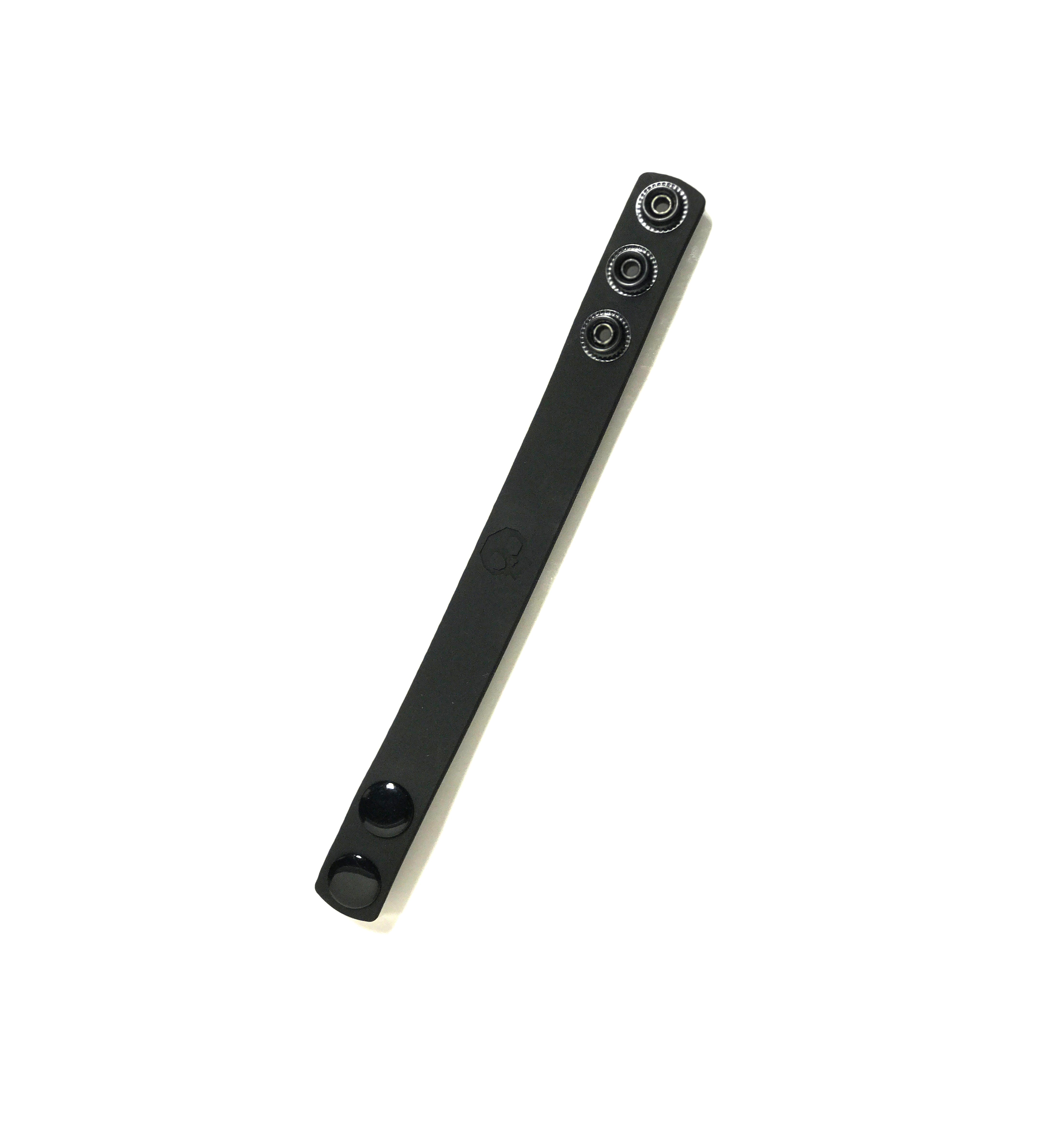 Boneyard Silicone Cock Strap - 3 Snap Ring - Black 8.25 Inch Cockrings