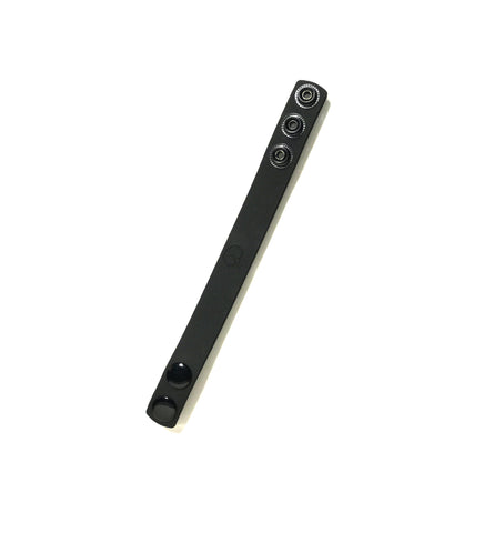 Boneyard Silicone Cock Strap - 3 Snap Ring - Black 8.25 Inch Cockrings