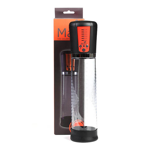 Maia Jackson - Clear USB Rechargeable Penis Pump 8 Inch Black PUMPS Male Electric
