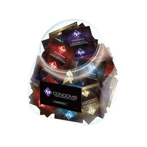 ID Lubricated Condoms Assorted – 144 Piece Condom Jar Default Title > Essentials > Condoms