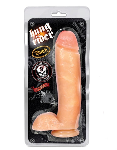 Hung Rider Butch Strap-On Dildo With Thick 9 Inch Girth Dongs Realistic