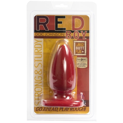 Red Boy Large 5 Inch Butt Plug > Anal Range > Butt Plugs