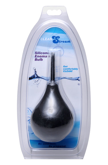 Thin Tip Silicone Enema Bulb for Comfortable and Efficient Cleansing Black Douches