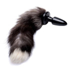 Fox Tail Anal Plug in Grey > Anal Range > Tail Butt Plugs