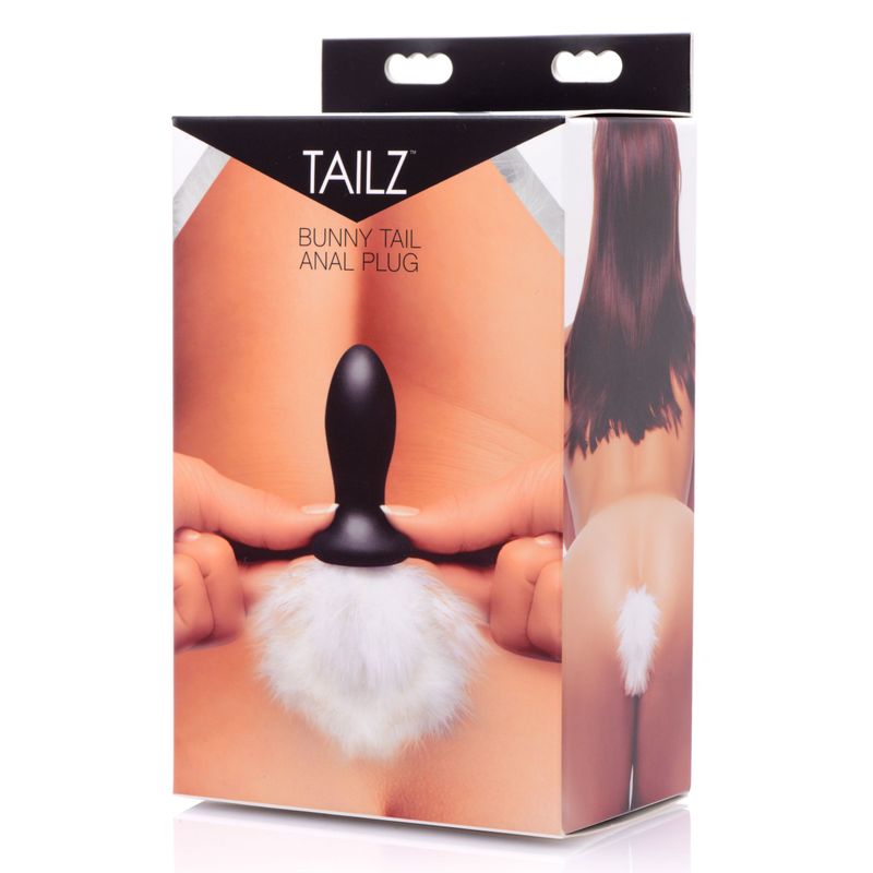 White Bunny Tail Anal Plug for Playful Intimacy and Pleasure Tails