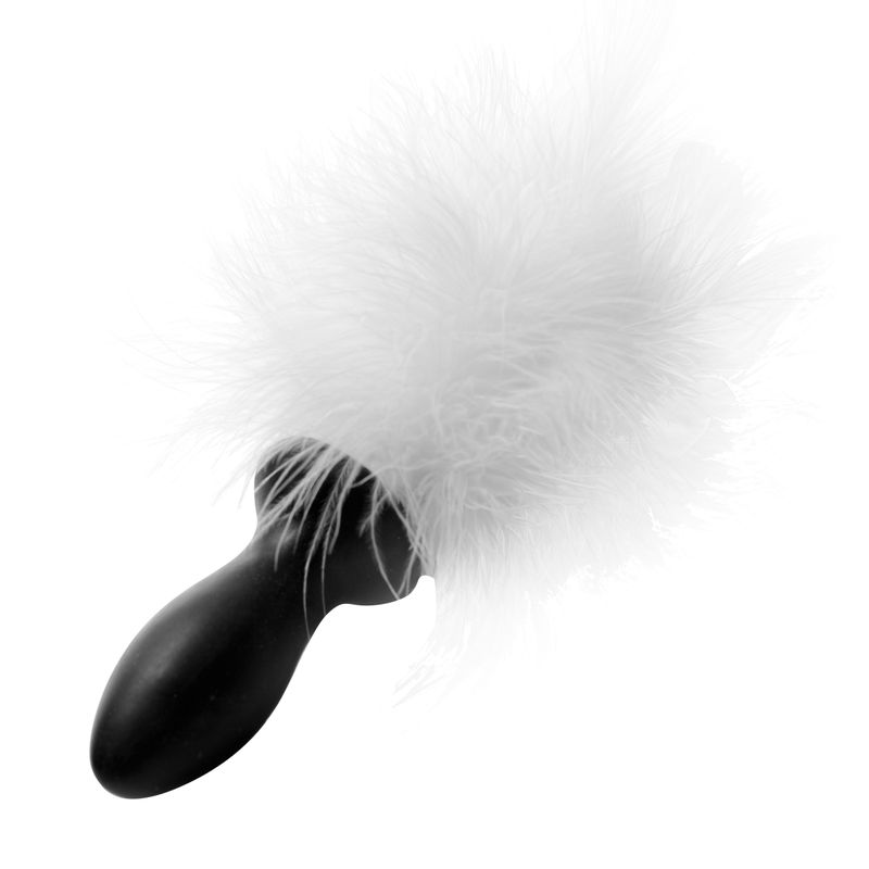 White Bunny Tail Anal Plug for Playful Intimacy and Pleasure Tails