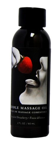 Edible Massage Oil Succulent Strawberry Flavored 59ml Bottle > Essentials > Massage Oil