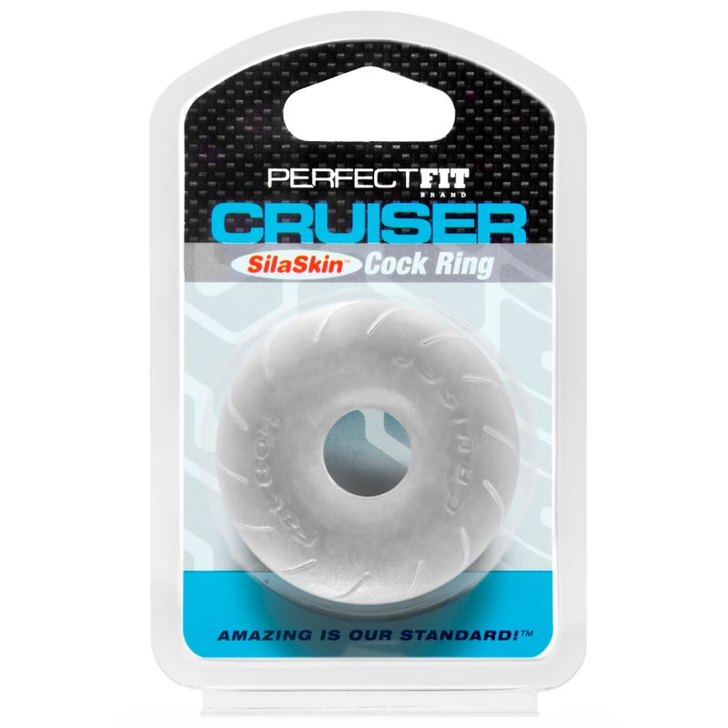 Cruiser Ring SilaSkin Clear 2.5 Inch – Stretchy Cock Ring > Cock Ring > Single Main image
