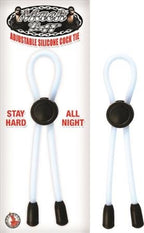 Mack Tuff Adjustable Silicone Cock Tie Black Clear > Cock Ring > Adjustable