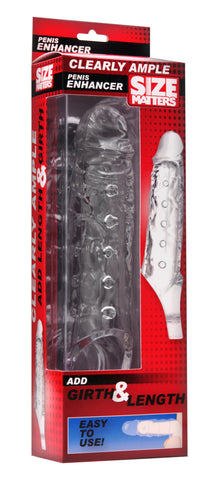 Clearly Ample Penis Enhancer Sheath for Instant Enlargement SLEEVES