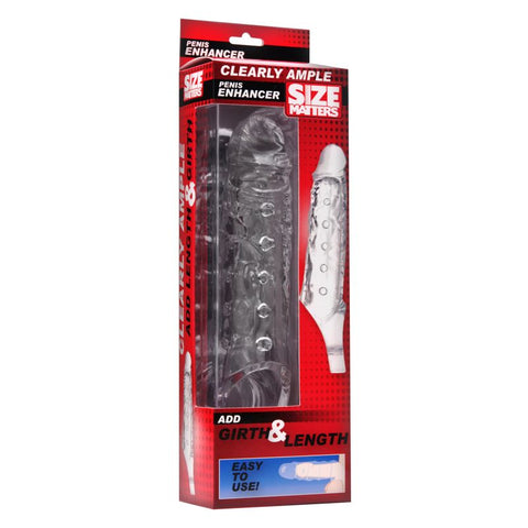 Clearly Ample Penis Enhancer Sheath for Instant Enlargement SLEEVES